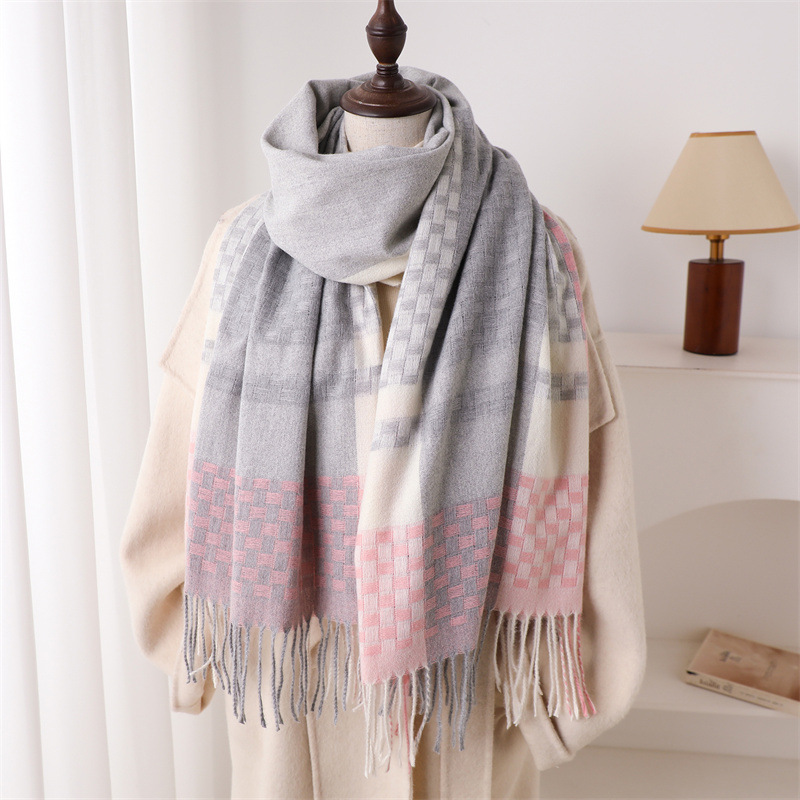 Woven Scarf Blanket - Роскошный брендовый кашемировый женский шарф в