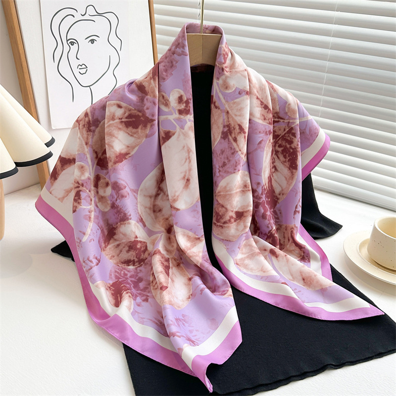 Scarf Silk Square - Большой квадратный шарф 90 см с