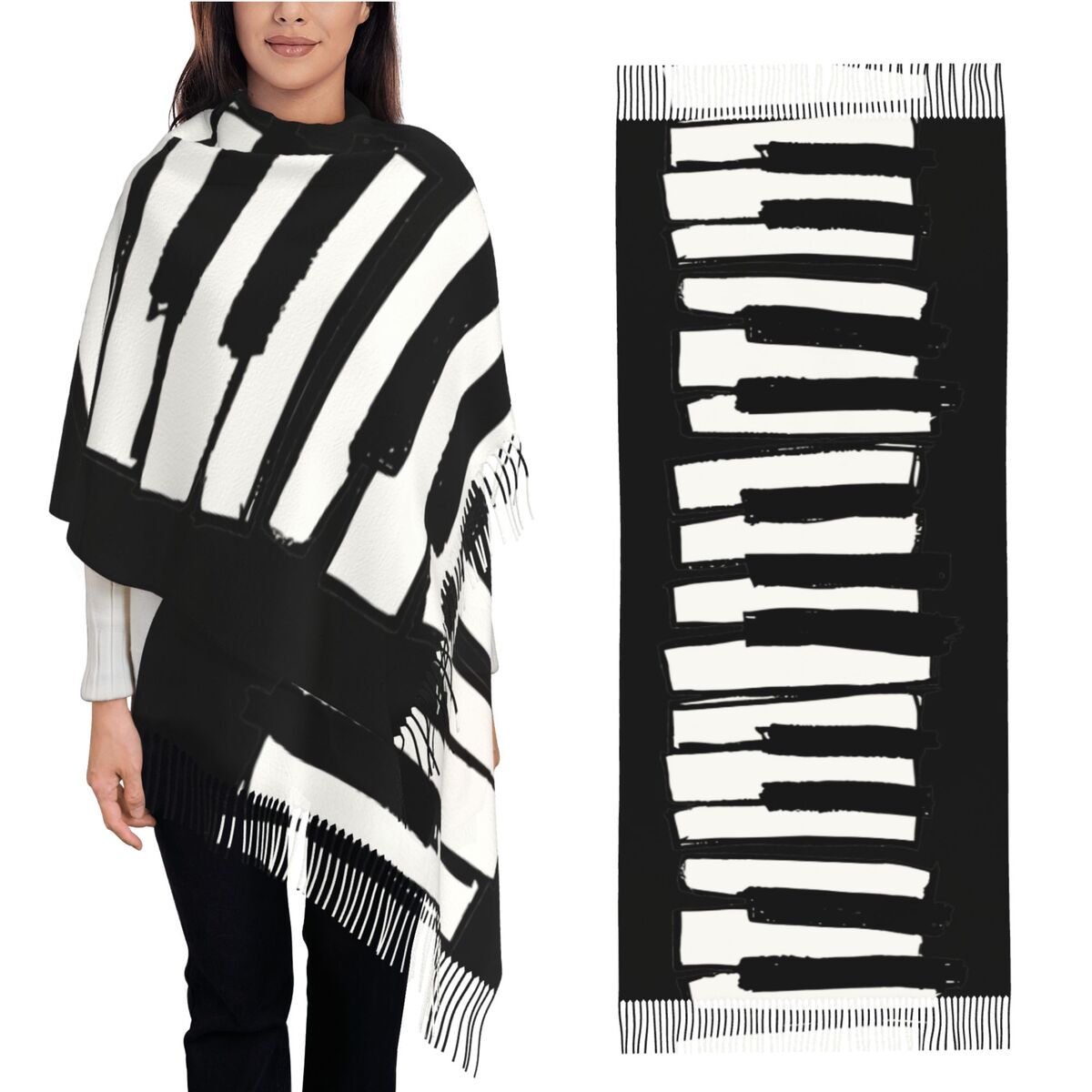 Минималистичный шарф с клавиша – обзор и цена Pashmina Wrap Large