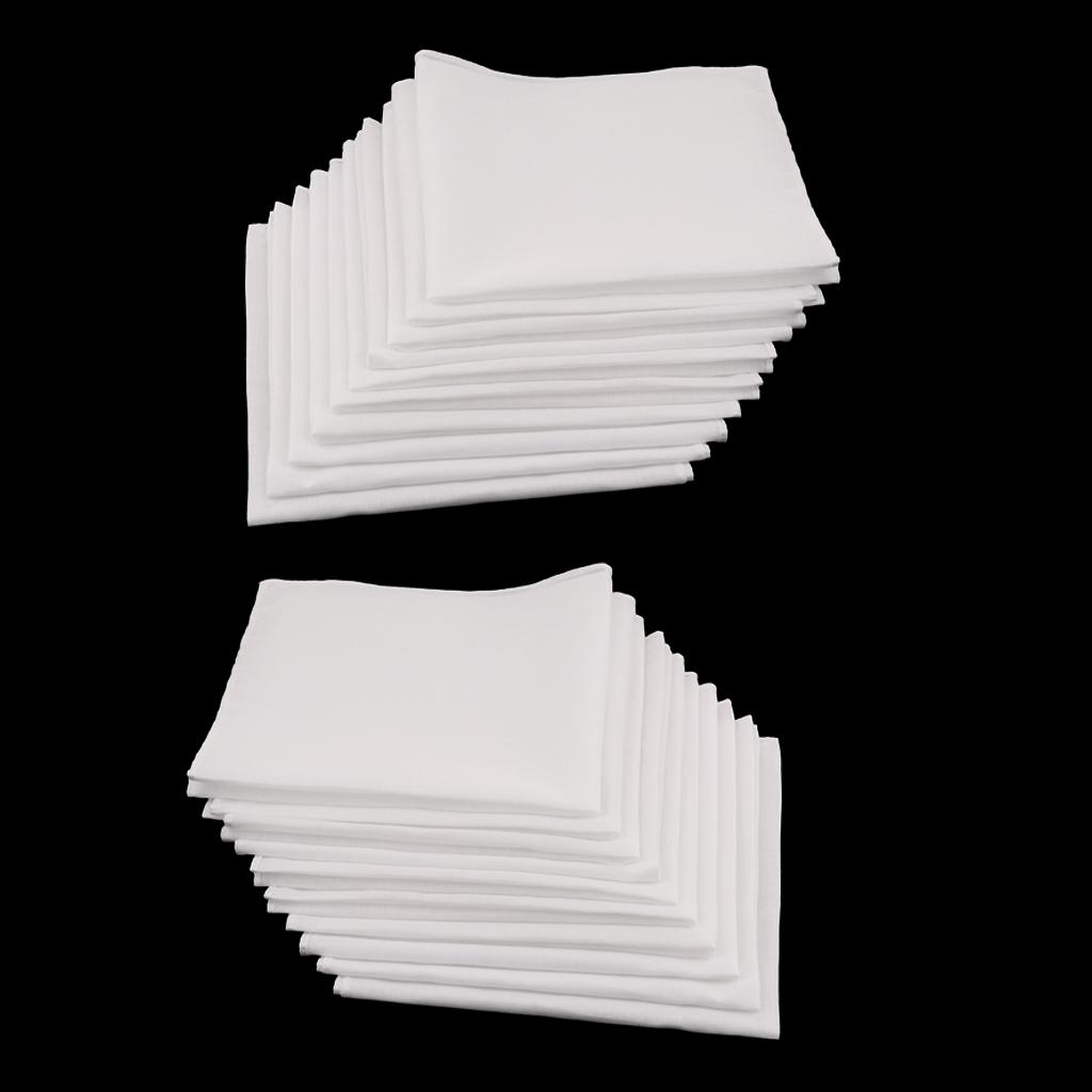 Набор белых хлопковых носовых  – обзор и цена Handkerchief Cotton Men