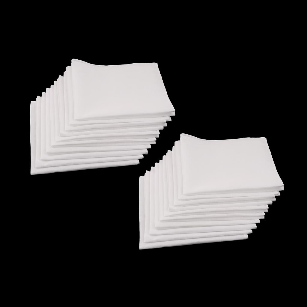 Набор белых хлопковых носовых  – обзор и цена Handkerchief Cotton Men