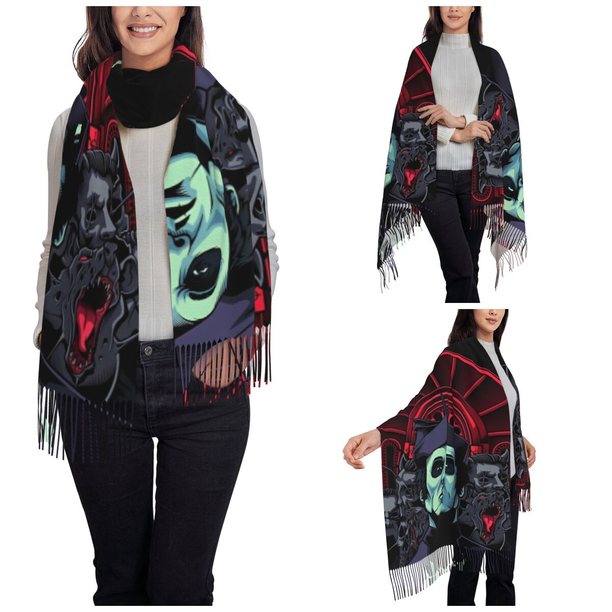 Шаль Ghost Band для женщин, те – обзор и цена Pashmina Wrap Large